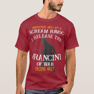 Camiseta Gritar Havoc Lançamento Arancini Guerra Palermo Si