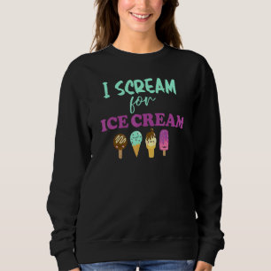 Camiseta Gritar Para Sorvete Engraçado Sorvete Para Ice Cre