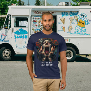 Camiseta Gritar para Sorvetes Incrivelmente Engraçados Home