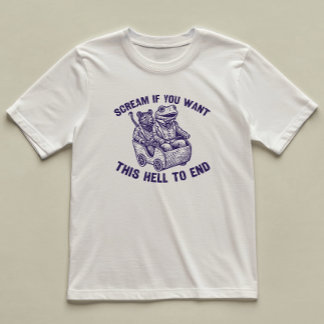 Camiseta Gritar Se Você Quiser Uma Rata De Sapo Ilustrada E