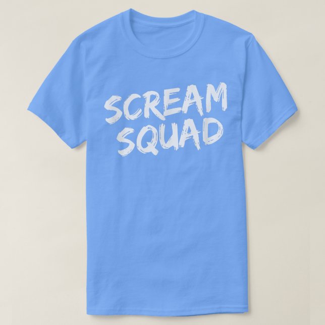 Camiseta Gritar Squad Group Halloween Figurume741 (Frente do Design)