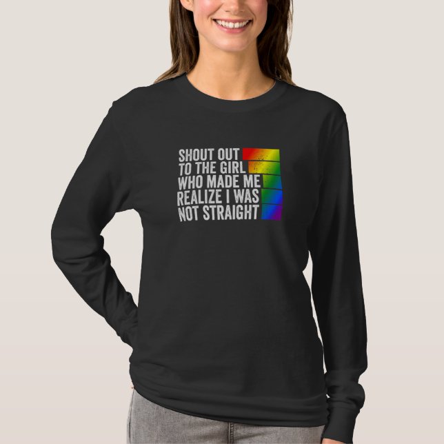 Camiseta Grite Para A Garota Que Me Fez Perceber Que Eu Não (Frente)
