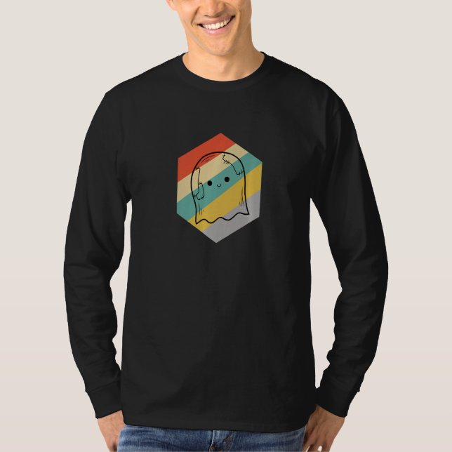 Camiseta Grito Fantasma Chamando Rosto de Halloween (Frente)
