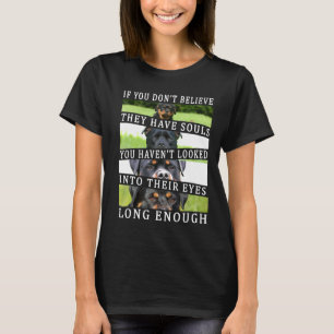 Camiseta Grito Giro Rottweiler Olhos Rótulos Olhos Ing Cão