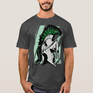 Camiseta Gritty Spartan Helment Illustration