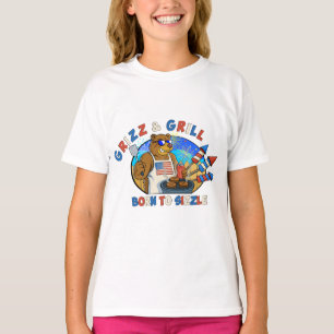 Camiseta Grizz & Grill: Nascer de zurbar a cerveja, o hambú