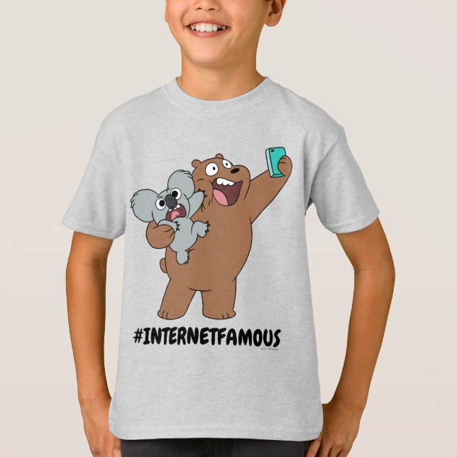 Camiseta Grizz & Nom - #InternetFamous (Frente)