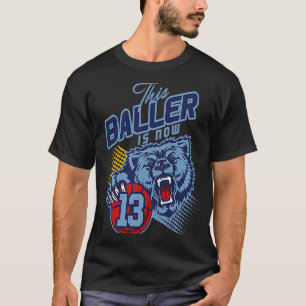 Camiseta Grizzly Bear Basbol De 13 Anos