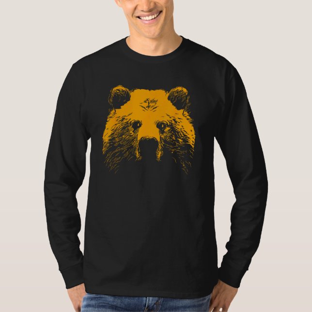 Camiseta Grizzly Bear Head (Frente)