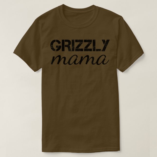 Camiseta Grizzly Mama Bear (Frente do Design)