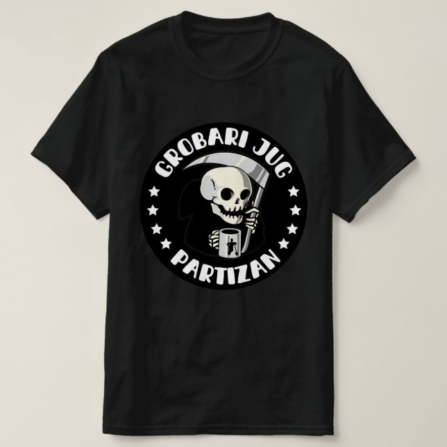 Camiseta Grobari Jug Partizan (Frente do Design)