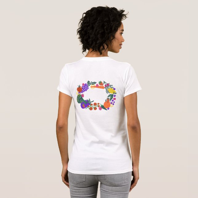 Camiseta Groceries Wreath (Parte Traseira Completa)