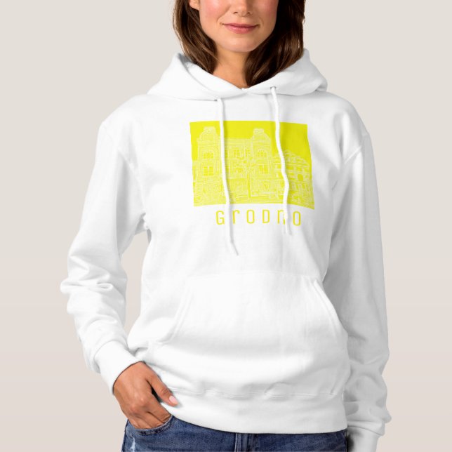 Camiseta Grodno Belarus Architecture City View Imóveis (Frente)