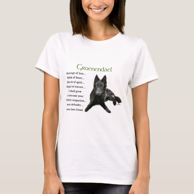 Camiseta Groenendael Belga Sheepdog Gifts (Frente)