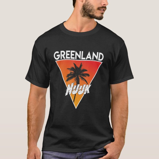 Camiseta Groenlândia com cores ensolaradas (Frente)
