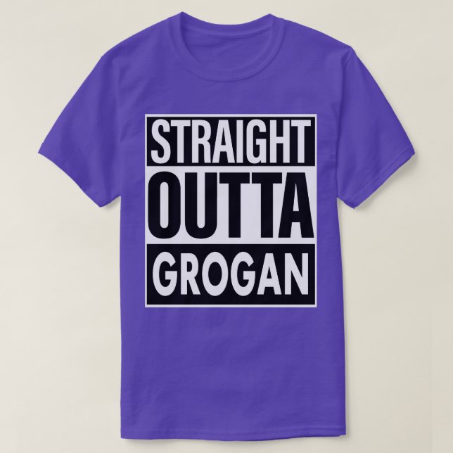 Camiseta Grogan Name Hetero Outta Grogan (Frente do Design)