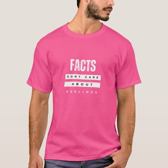 Camiseta Grok: Fatos Não Se Importam Com Sentimentos (Escur (Frente)