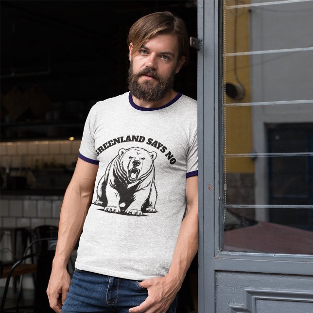 Camiseta Gronelândia Diz Não (Criador carregado)