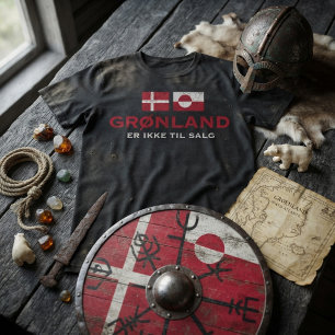Camiseta Grønland Er Ikke Til Groenlândia Dinamarca 