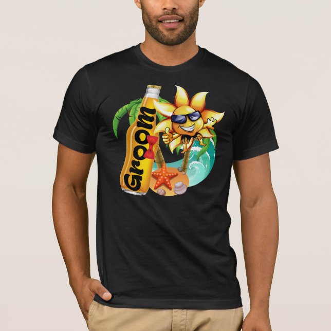 Camiseta Groom Beach Beer Honeymoon (Frente)