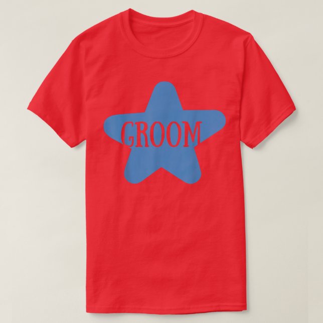 Camiseta Groom Cute Engagement Wedding Party Matching  (Frente do Design)
