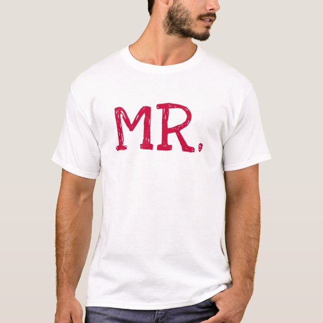 Camiseta Groom Red Text Sr. (Frente)