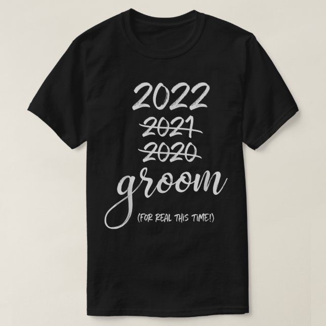 Camiseta Groom Reprogramado 2022 Para Real (Frente do Design)