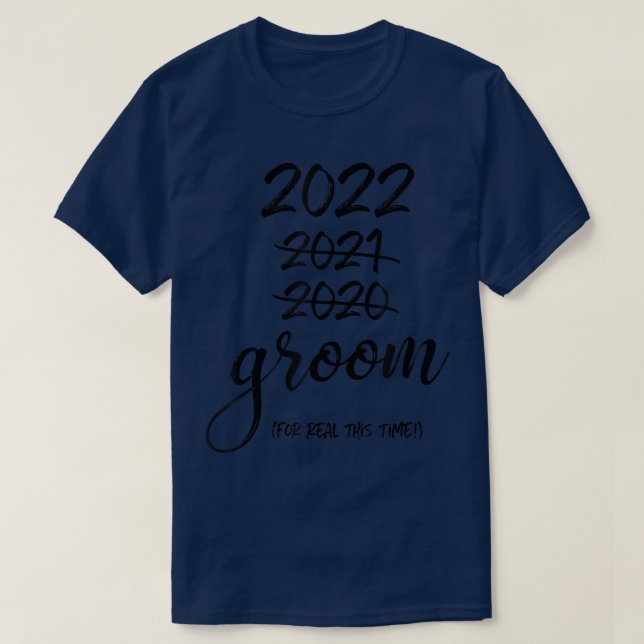 Camiseta Groom Reprogramado 2022 Para Real (Frente do Design)