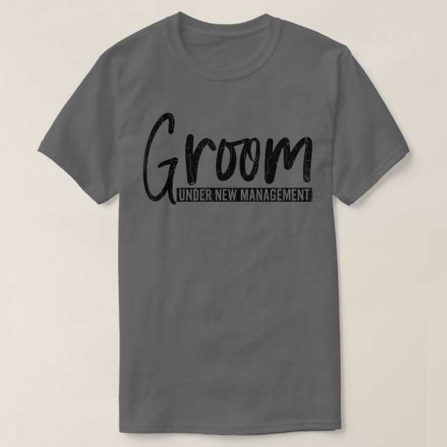 Camiseta Groom Sob Nova Gestão Engraçado Casado G (Frente do Design)