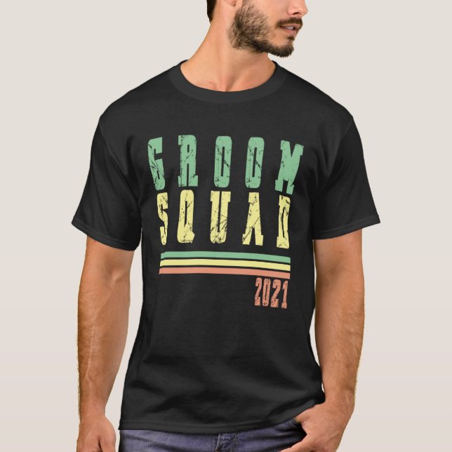 Camiseta Groom Squad Bachelor Party Drinking Team (Frente)