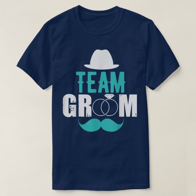 Camiseta Groom Team Bachelor Party Squad or Wedding  (Frente do Design)