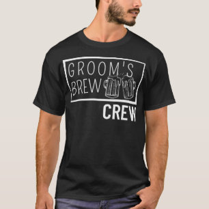 Camiseta Grooms Brew Crew Squad Best Man Bachelor Party Gro