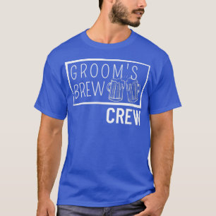 Camiseta Grooms Brew Crew Squad Best Man Bachelor Party Gro