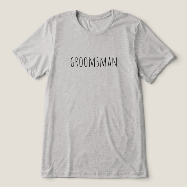 Camiseta Groomsman Bridal Party Wedding (Design frontal)