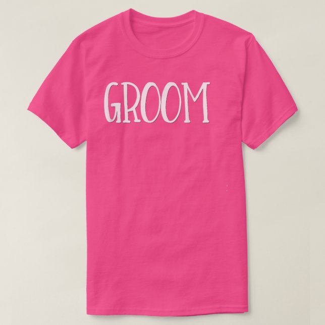 Camiseta GroomWedding Party Bride Husband Bachelor Party  (Frente do Design)