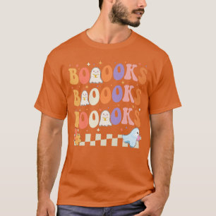 Camiseta Groovage Vintage Cute Ghost Book Leitura Halloween