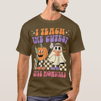 Camiseta Grooveen Halloween Ensina O Pequeno Monstro Mais B