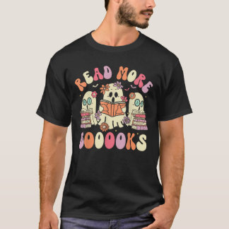 Camiseta Groover Teacher Halloween Lê Mais Livros Bons Fl