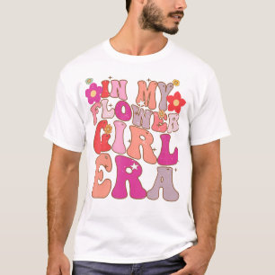 Camiseta Groovin In My Flower Girl Era Retro Sister Toddler