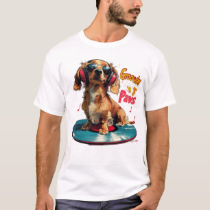 Camiseta Groovin Paws - Música para Dachshund