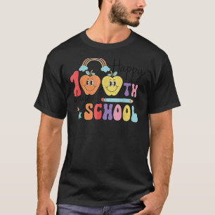 Camiseta Groovy 100 Day Of School Teachers Happy 100º Dia