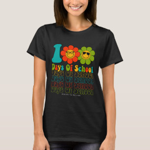 Camiseta Groovy 100 Dias De Professores Professores De Ensi