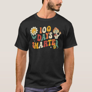 Camiseta Groovy 100 Dias Mais Inteligente Professor Hippie 