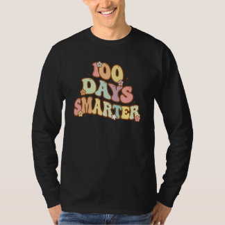 Camiseta Groovy 100 Dias Mais Inteligente Professora Estuda