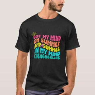 Camiseta Groovy 70 tem a minha mente no verão, professor Li