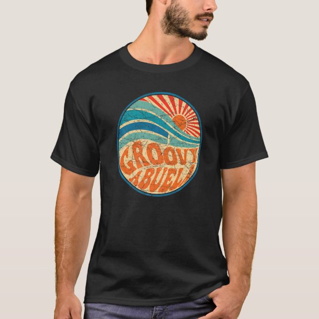 Camiseta Groovy Abuela 70s Aesthetic Nostalgia 1970's Mexic (Frente)