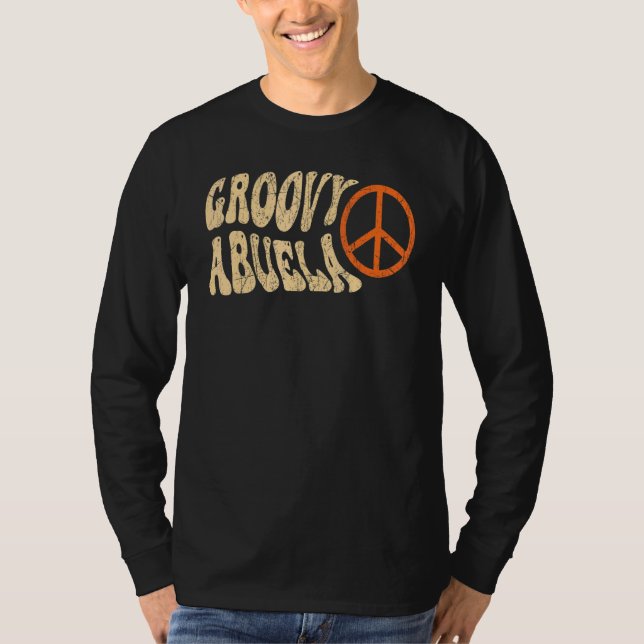Camiseta Groovy Abuela 70s Aesthetic Nostalgia 1970's Mexic (Frente)