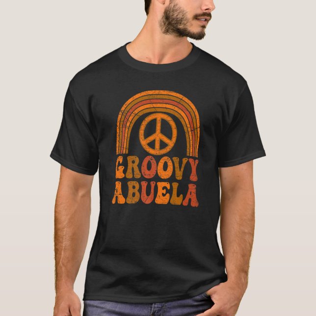 Camiseta Groovy Abuela 70s Aesthetic Nostalgia 1970's Mexic (Frente)
