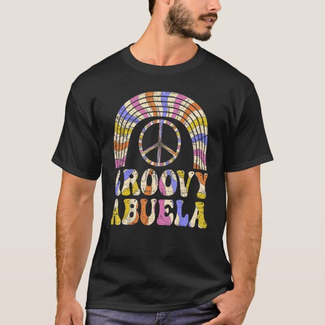 Camiseta Groovy Abuela 70s Aesthetic Nostalgia 1970's Mexic (Frente)
