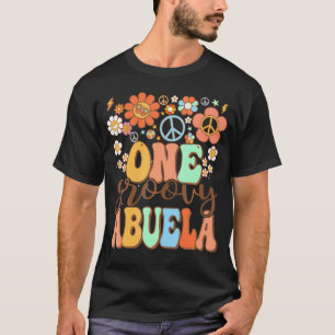 Camiseta Groovy Abuela Vovó Aniversário Correspondente